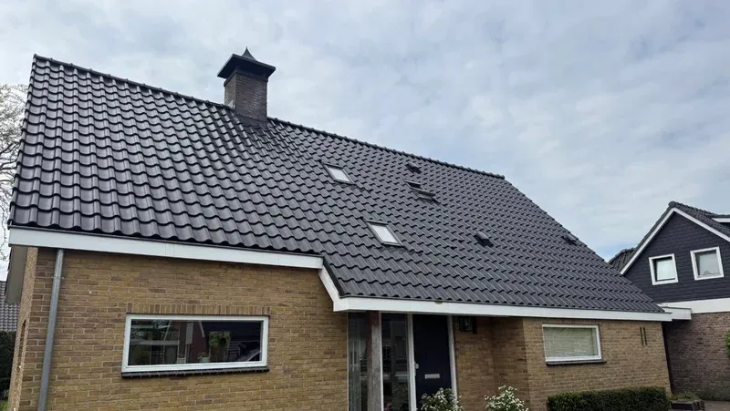 Woning met een volledig vernieuwd pannendak